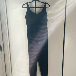 aerie Black V-Neck Sleeveless Bodysuit Jumpsuit